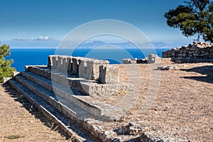 Kamiros antic city on Rhodes island