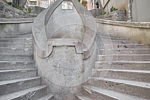 Kamondo stairs Merdivenleri in the way of Galata tower photo