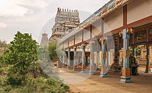 Kampaheshwarar Temple dedicated to Lord Shiva located in Tirubuvanam Tamil Nadu India.