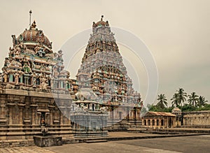 Kampaheshwarar Temple dedicated to Lord Shiva located in Tirubuvanam Tamil Nadu India.