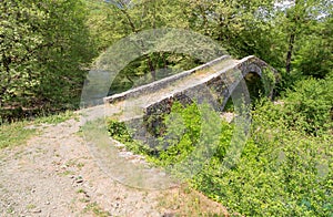 Kamper Aga stone bridge, Epirus, Greece photo