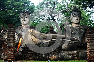 Kamphaeng Phet Historical Park Aranyik Area,Buddha of thailand