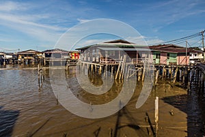 Kampong Ayer water village in Bandar Seri Begawan, capital of Brun