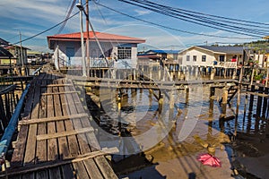 Kampong Ayer water village in Bandar Seri Begawan, capital of Brun