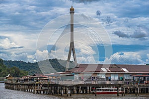 Kampong Ayer Water Village and Bridge