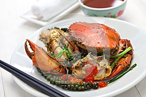 Kampot green pepper crab photo