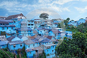 Kampung Biru Arema is a traditional village in Malang, Indonesia