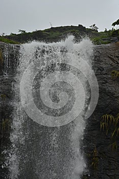 Kamshet waterfall in Pune Maharashtra in Monsoon