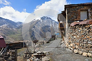 Kamunta village in North Ossetia-Alania
