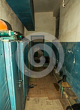 Kamyshinsky brick factory, The door to the workshop, locksmiths ` room, - factory workers, order.