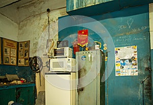 Kamyshinsky brick factory, locksmiths ` room, - factory workers, order.