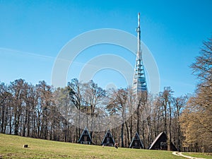 Kamzik TV transmission tower in Bratislava.