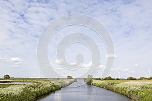 Kanaal naar randmeer bij bunschoten spakenburg