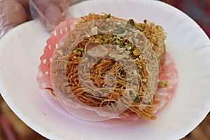 Kanafeh, a Palestinian dessert