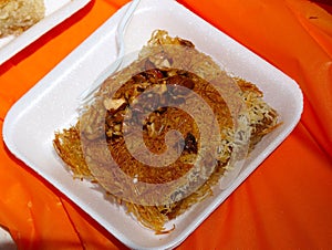 Kanafeh, a Palestinian dessert
