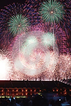 Kanagawa newspaper fireworks