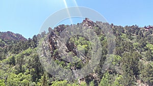 Kanarra Creek Canyon`s Sandstone Outcrops