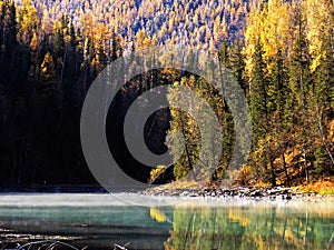 Kanas Lake in Autumn