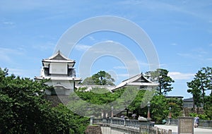 Kanazawa castle entrance and bridge