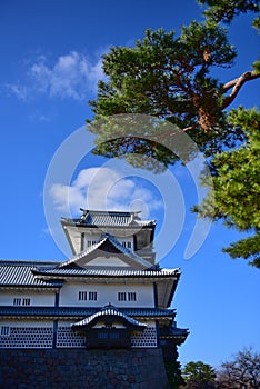Kanazawa Castle, a historic architecture built in the Edo Period, Japan photo