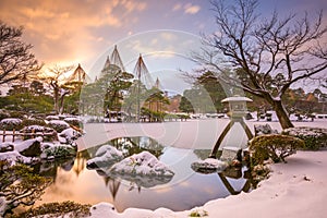 Kanazawa, Ishikawa, Japan winter photo