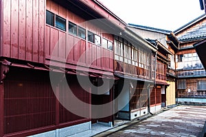 Kanazawa, Japan historic Geisha houses