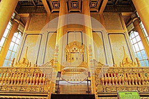 Kanbawzathadi Palace Throne, Bago, Myanmar