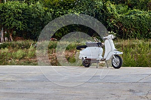 Vintage italian scooters Lambretta in thailand photo