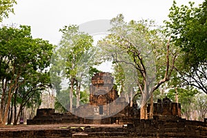 Kanchanaburi,Thailand - March 26, 2016: Prasat Muang Sing Historical Park. It marked the Western border of the Khmer in Thailand.