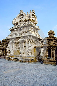 The kanchi Kailasanathar temple, Kanchipuram, Tamil Nadu, India.