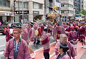 KANDA,TOKYO, JAPAN - 12 MAY 2019 : Japanese festival Kanda Matsuri.