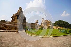 KANDARIYA MAHADEV, SHIVA and DEVI JAGDAMBI Facade, Western Group, Khajuraho, Madhya Pradesh, UNESCO World Heritage Site