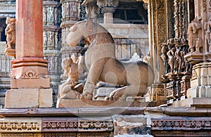 Kandariya Mahadeva temple in Khajuraho, India photo