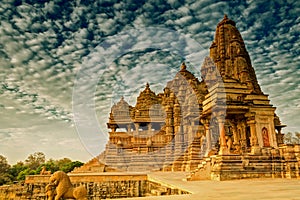 Kandariya Mahadeva Temple, Khajuraho, India-UNESCO world heritage site photo
