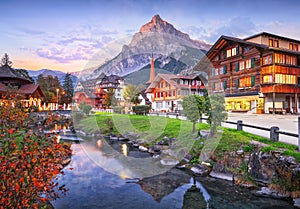 Kandersteg, Switzerland Town View