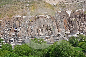 Kandovan village near Tabriz , Iran photo