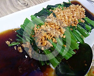 Kang kong. Stir Fried Water Spinach