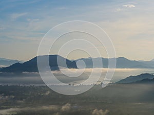 Kang kud ku(Kud ku cataract) seeing from Phutok ,loei , Thailand