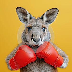 kangaroo boxer, AI generated