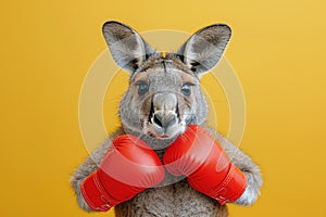 kangaroo boxer, AI generated
