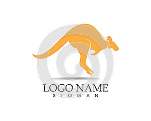 Kangaroo icon logo design vector illustration