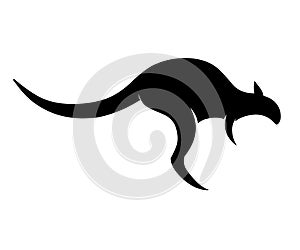 Kangaroo illustration vector.Kangaroo logo