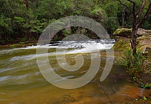 The Kangaroo River at Belmore Falls, NSW, Australia