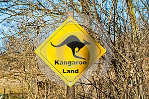 Kangaroo sign country