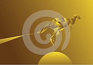 Kangaroo. Vector illustration decorative design