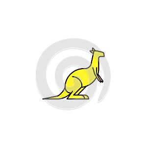 Kangaroo. Vector illustration decorative design