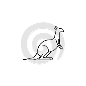 Kangaroo. Vector illustration decorative design