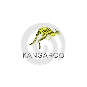 Kangaroo vector logo design