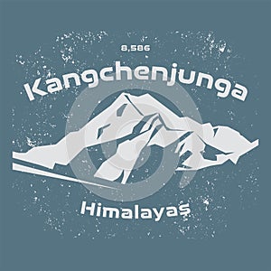 Kangchenjunga is the third highest mountain in the world, Nepal photo