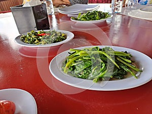 Kangkung sayur vegetable original indonesia photo